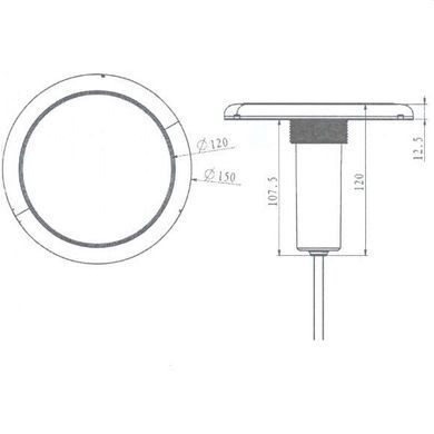 Прожектор светодиодный Aquaviva LED227C 252LED (21 Вт) White