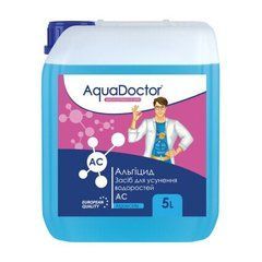 , AquaDoctor, Від водоростей та каламутності, Жидкость, 5 л, Канистра, Для бассейнов, 24 месяца, Китай