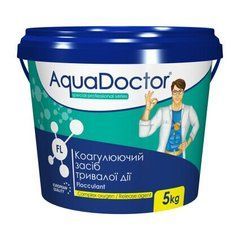 , AquaDoctor, Від водоростей та каламутності, Гранулы, 5 кг, Ведро, Для бассейнов, 24 месяца, Китай