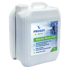 Шоковое средство против водорослей для бассейна FROGGY "Algycide Shock L230" 5 л (альгицид)