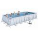 Каркасный бассейн Bestway 56475 (732х366х132 см) с песочным фильтром, лестницей и тентом