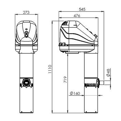 Противоток навесной для бассейна Mountfield Azuro AquaJet 50 (1,1 кВт) - 50,0 м&sup3;/ч