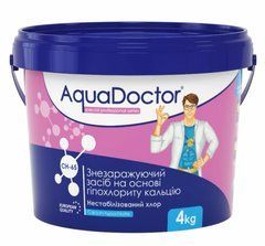 Гіпохлорит кальцію (хлор не стабілізований) Aquadoctor CH-65 4 кг