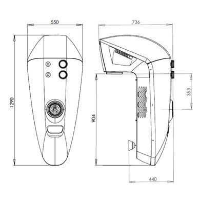 Противоток навесной для бассейна Mountfield Azuro AquaJet 100 (2,2 кВт) - 100,0 м&sup3;/ч