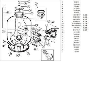Фильтр для бассейна Hayward PowerLine 81114 (14 м3/ч, D611)