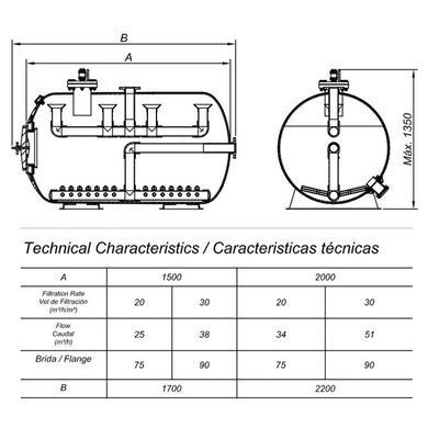 Фильтр&nbsp;для бассейна Hayward&nbsp;IF471104H20A&nbsp;(D1200)