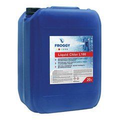 Жидкий хлор для бассейна для станции автоматического дозирования Froggy "Liquid Chlor L100" 20 л