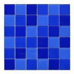 Мозаика стеклянная Aquaviva Cristall Dark Blue (48 мм)