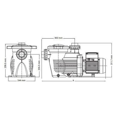 Насос для бассейна Hayward K-FLO SPK12610XY3 (380В, 1НР)
