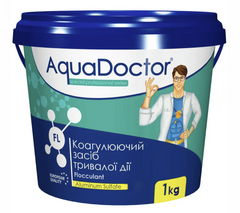 , AquaDoctor, Від водоростей та каламутності, Гранулы, 1 кг, Ведро, Для бассейнов, 24 месяца, Китай