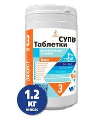 Таблетки для басейну 9в1 Таблетки Супер таб. по 200 г, 1,2 кг